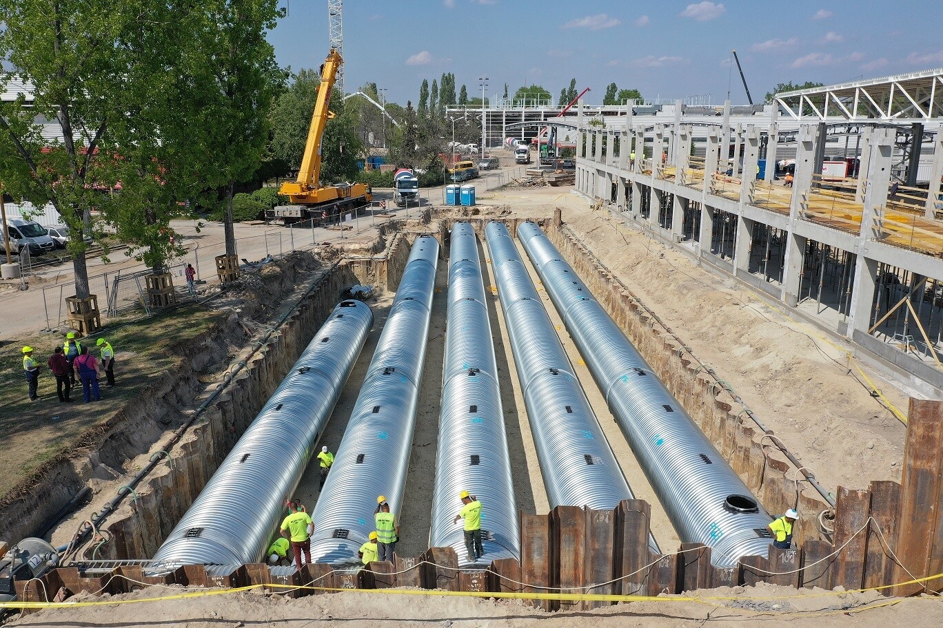 Sustainable stormwater management at the biggest expo area of hungary 